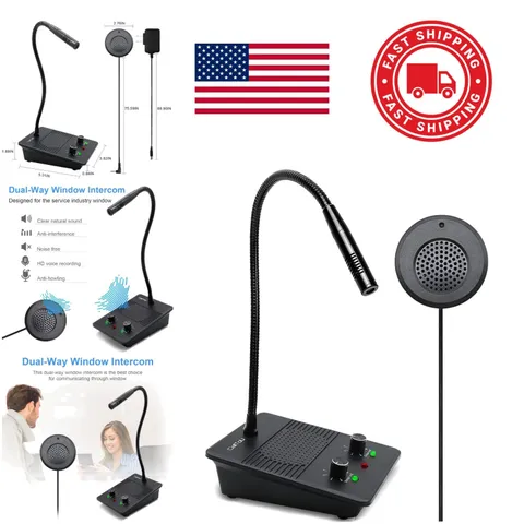 Anti Interference Window Intercom System for Hospitals and Clinics Easy Setup