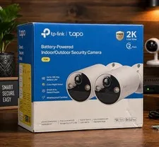 TP-Link Tapo TC82 2K Wire-Free Indoor/Outdoor Security Camera 2-Pack Battery Op