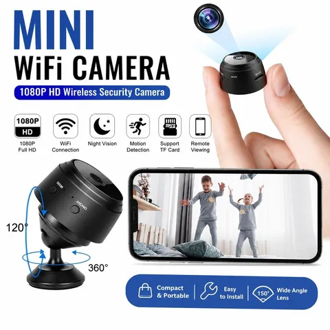 Mini Wireless Record Camera WiFi IP Home Security DVR Night Vision HD USB 1080P