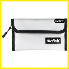 Fireproof Money Bag, 5 x 8 inches Fireproof Wallet, Waterproof Cash Bag with ...