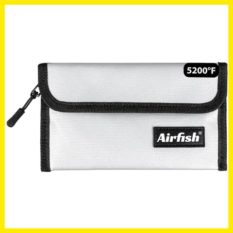 Fireproof Money Bag, 5 x 8 inches Fireproof Wallet, Waterproof Cash Bag with ...