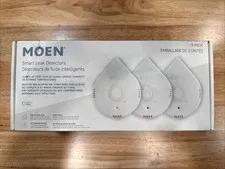 Water Leak Detector Smart Flo Sensor Alarm 3 Pack White Moen 920-005 Home