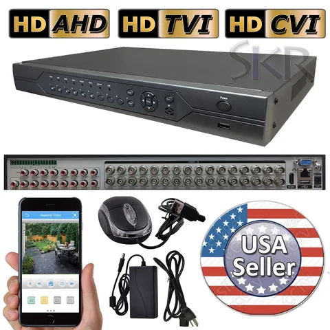 Sikker 32 Channel standalone DVR Recorder TVI CVI AHD Security Camera System