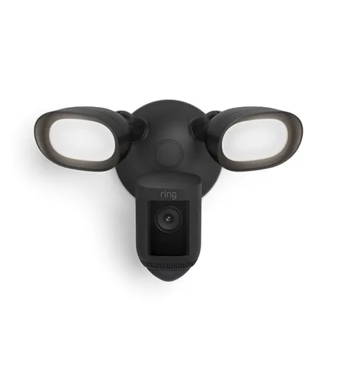Ring Floodlight Cam Pro Wired, 1st Gen, 2K Video, Black,