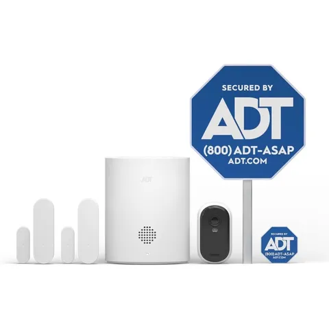 ADT Outdoor Camera Kit, DIY Home Security System 2K Wireless Outdoor Spotlight