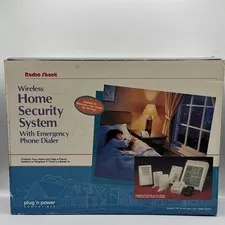 RadioShack Wireless Home Security System Plug’n Power 49-2551 New Open Box