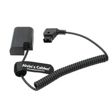 D-Tap to DMW DCC12 DC Coupler Coiled Cable DMW-BLF19 Dummy Battery Adapter fo...