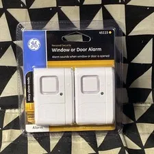 GE Personal Security Window Door Alarm ~ 2 Pack ~ 45115 New