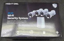 Night Owl 8-Ch, 4-Camera Indoor/Outdoor Plug-In Wi-Fi IP 4K 64GB Security System
