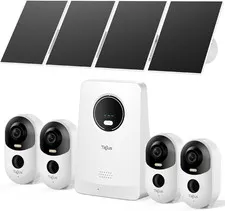 Solar Security Cameras Outdoor Wireless, 2K Home Security Camera System, Offline