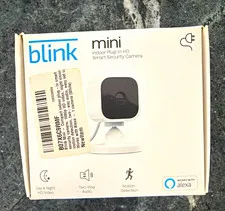 Blink Mini HD Indoor Plug-In Wi-Fi Camera, Two-Way Audio, Motion, Alexa