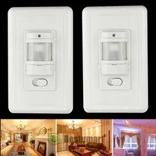 2pcs Auto On/Off Infrared PIR Occupancy Vacancy Motion Sensor Light Lamp Switchs