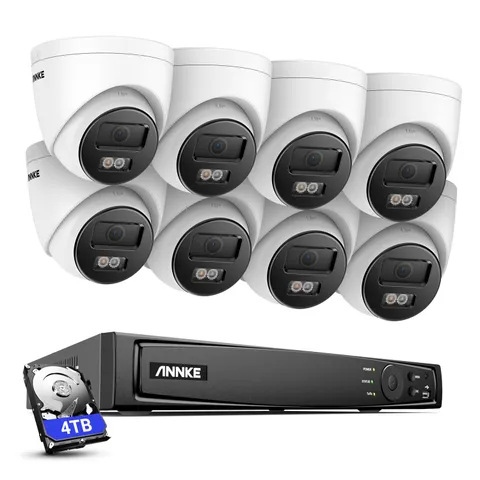 ANNKE 4K PoE Audio Security Camera System 8CH 12MP NVR AI Detection Color Night