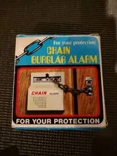 Vintage Chain Burglar Alarm NOS in Box Home Protection Security Siren #300 