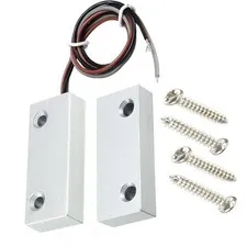 Reed Switch MC-52 NC/NO Surface Mount Wired Door and Window Alarm, Ferromagne...