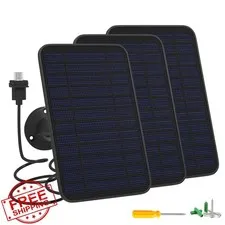 fohoa Solar Panel 3pk for Blink Cameras