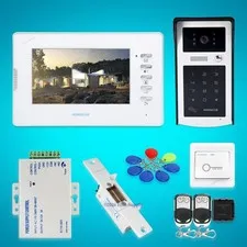 7inch Wired Video Door Phone Intercom System with Mute Mode for Home Security