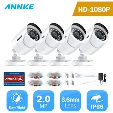 ANNKE 4X 1080P HD Outdoor Security Camera 2MP Video Surveillance Night Vision