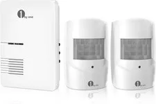 Driveway Alarm, 36 Melodies, 1 Plug-In Receiver 2 PIR Detectors | Home Security