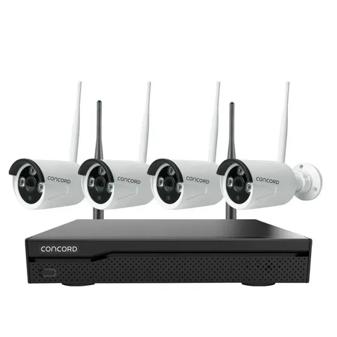 Concord 10 Channel WiFi NVR Kit with 4 x 5MP Bullet Cameras IP66 V4
