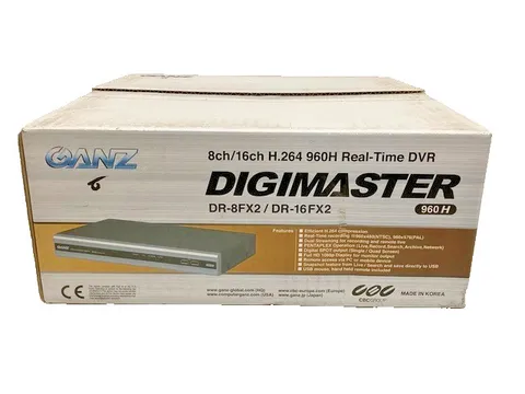 Ganz Digimaster DVR DR-8FX2/2TB, 8CH H.264 960H Real-Time