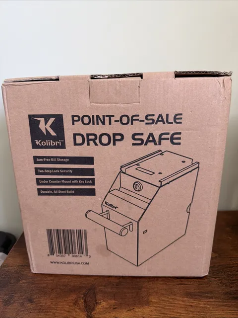 Kolibri Point Of Sale Drop Safe, New In A Box