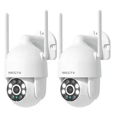 ARCCTV WiFi6 Security Camera 360° PTZ Wireless 3MP Audio Night Vison Home 2PACK