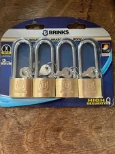 Brinks Brass Locks 4 Pack Brand new