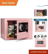 Compact 0.23 Cubic Feet Digital Safe with Alarm System—Perfect for Jewelry