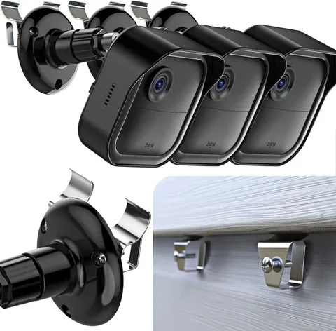 3-Pack Blink Outdoor Camera Mount w/ Vinyl Siding Hooks & Sync Module Mount |...