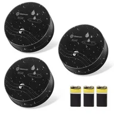 3 Pack Water Leak Detectors,100dB Alarms for Home