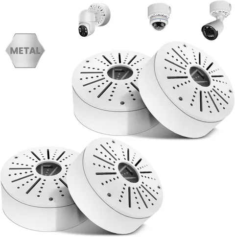 4 Pack Universal CCTV Camera Junction Box Outdoor Security Mount Bracket