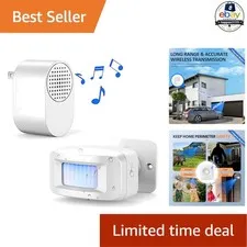Driveway Alarm Wireless Motion Sensor System 500 Feet Range Weatherproof