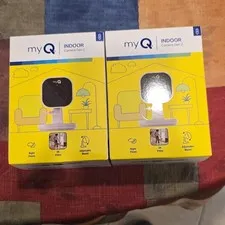 myQ Indoor Camera Gen 2 2K Wi-Fi Indoor 2-Pack, Night Vision, 2-Way, Alexa