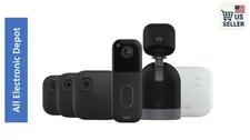 New Blink Outdoor 4 Whole Home Security 3 Camera Sync Module Doorbell Bundle