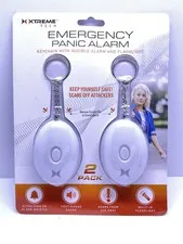 XTREMETECH 140dB Personal Alarm Keychain Emergency Panic Alarm With Flashlight