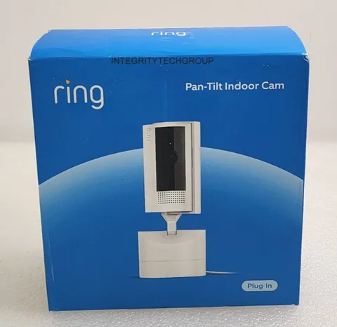Ring Pan-Tilt Indoor Cam w/360° Horizontal Pan Coverage, Live View, NEW/SEALED