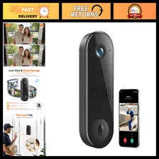 2K FHD Wireless Home Security Camera, Wi-Fi Video Doorbell, Smart Surveillance