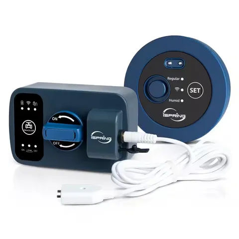 Automatic Water Shut-Off Valve, Smart Leak Detector with 1 Wired and 1 Wireless