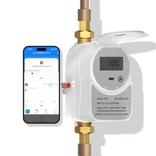 Zigbee Smart Water Meter with Shutoff Valve & LCD Display 214C - Works with T...