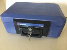 Sentry Safe 1100 Fire-Safe Security Chest Arctic Blue w/Key 30 Min @ 1550 Deg