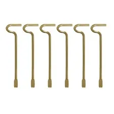 Interior Emergency Key for Bathroom Bedroom - 6 Pack