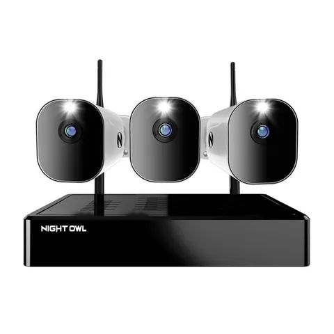 Night Owl WM-8BBTWN1-32B 10 Channel Bluetooth 3 Battery 1080p HD Wire-Free