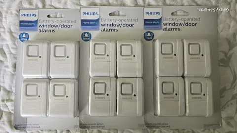 PHILIPS 12 WIRELESS WINDOW/DOOR ALARM Indoor Home Security Magnetic Sensors 