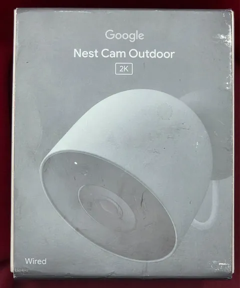 Google Nest Cam Outdoor Wired 2nd Gen 2K HDR Night Vision Open Box
