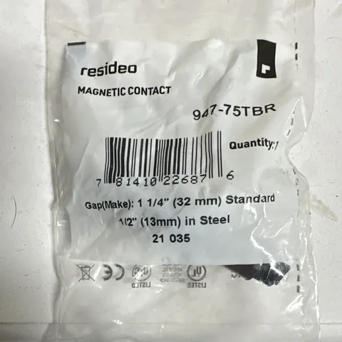 Resideo 947-75TBR Wired Indoor Magnetic Contact Door/Window Sensor, Brown