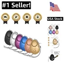 6 Pack 140dB Personal Security Alarms with LED Lights - Family Safety Must-Have