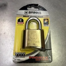 COMBINATION LOCK Solid Brass, 50Mm Resettable Padlock with 1 In Shackle