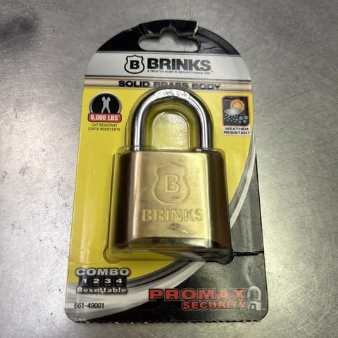 COMBINATION LOCK Solid Brass, 50Mm Resettable Padlock with 1 In Shackle