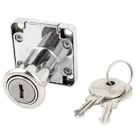 32mm High Cylinder Cupboard Cabinet Mailbox Drawer Safe Lock w 2 Keys
